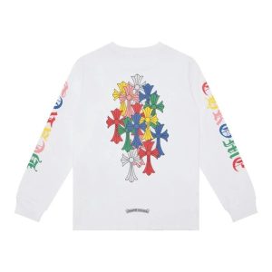 Chrome Hearts Color Cross Long Sleeve T-Shirt White