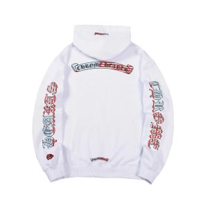 Chrome Hearts White Print Street Hoodie