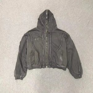 Chrome Hearts Vintage Black Zip Up Hoodie