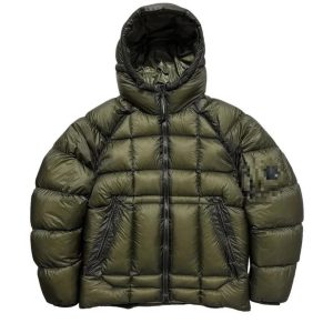 C.P. Company Green Hooded Down Puffer Jacket