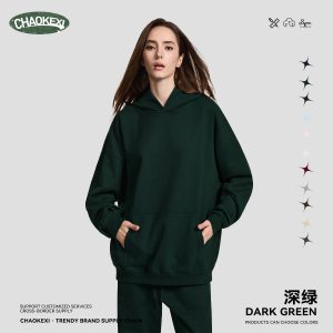 Chaokexi Women’s Dark Green Oversized Pullover Hoodie