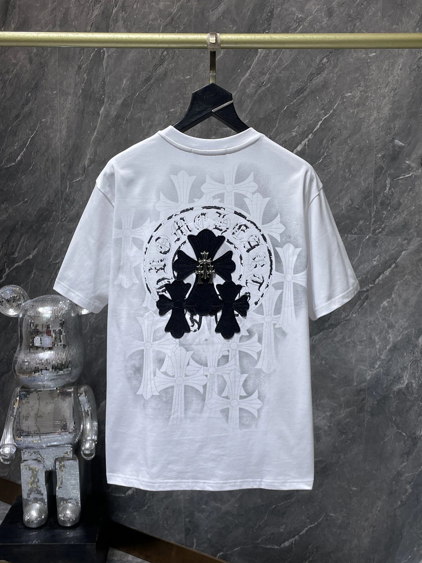 Chrome Hearts Chrome Hearts Cross Logo White T-Shirt - Buy at OopBuy