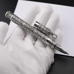 Chrome Hearts Luxury Silver Carved Ballpoint Pen