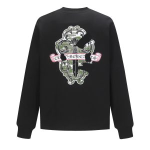 Chrome Hearts Black Long Sleeve Graphic T-Shirt