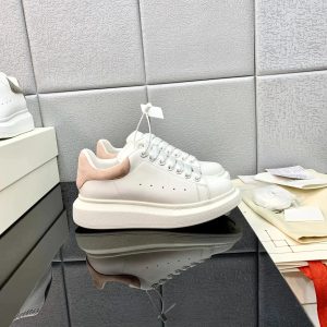Alexander Wang White Pink Platform Low Top Sneakers