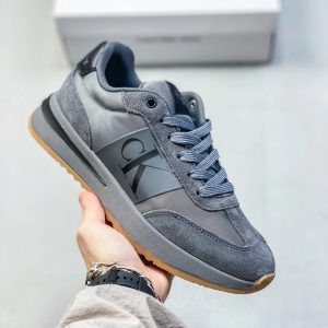 Calvin Klein Men’s Gray Low Top Lace Up Sneakers
