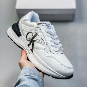 Calvin Klein White Leather Casual Sneakers