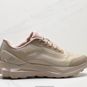 Alo Retro Mesh Running Sneakers Beige Casual Shoes