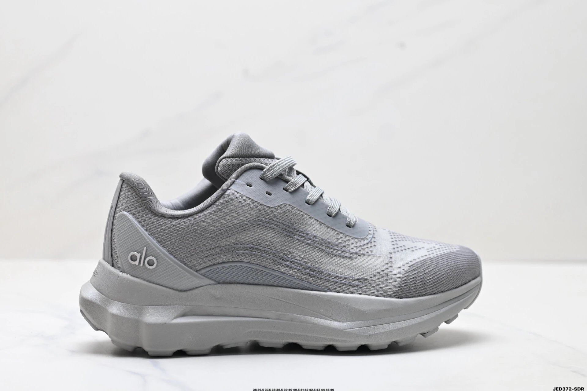 Alo Gray Mesh Running Shoes Lightweight Sport Sneakers - Buy at OopBuy