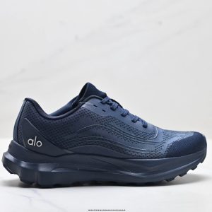 Alo Black Mesh Running Shoes Cushioned Sneakers
