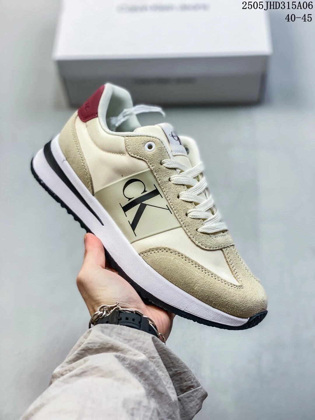 Calvin Klein Beige Low-Top Casual Sneakers - Buy at OopBuy
