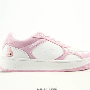Women’s Pink White Low Top Casual Sneakers