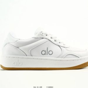 Alo White Low Top Casual Sneakers