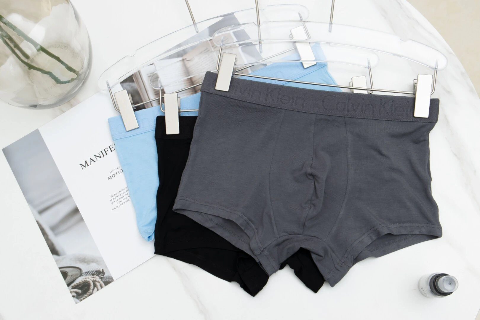 Calvin Klein Men's Cotton Boxer Briefs 3-Pack - Buy at OopBuy
